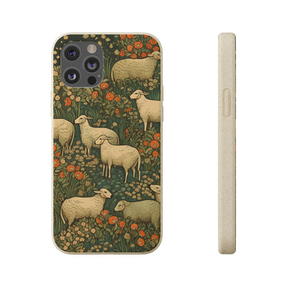 Cottagecore Sheep in a Meadow | Biodegradable iPhone Case