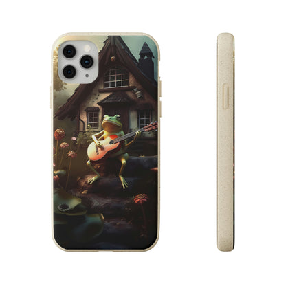 Charming Frog Playing Guitar | Biodegradable iPhone Case