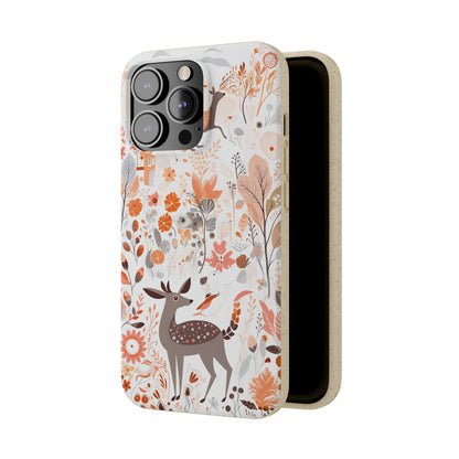 Cottagecore Field with Deer | Biodegradable iPhone Case