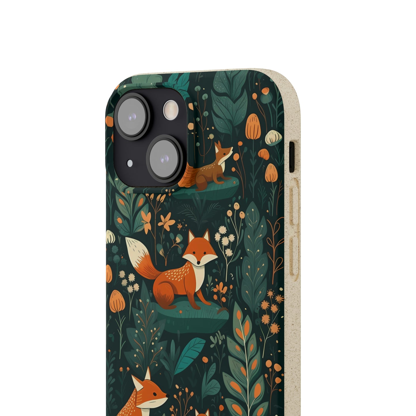 Cottagecore Foxes in a Forest | Biodegradable iPhone Case