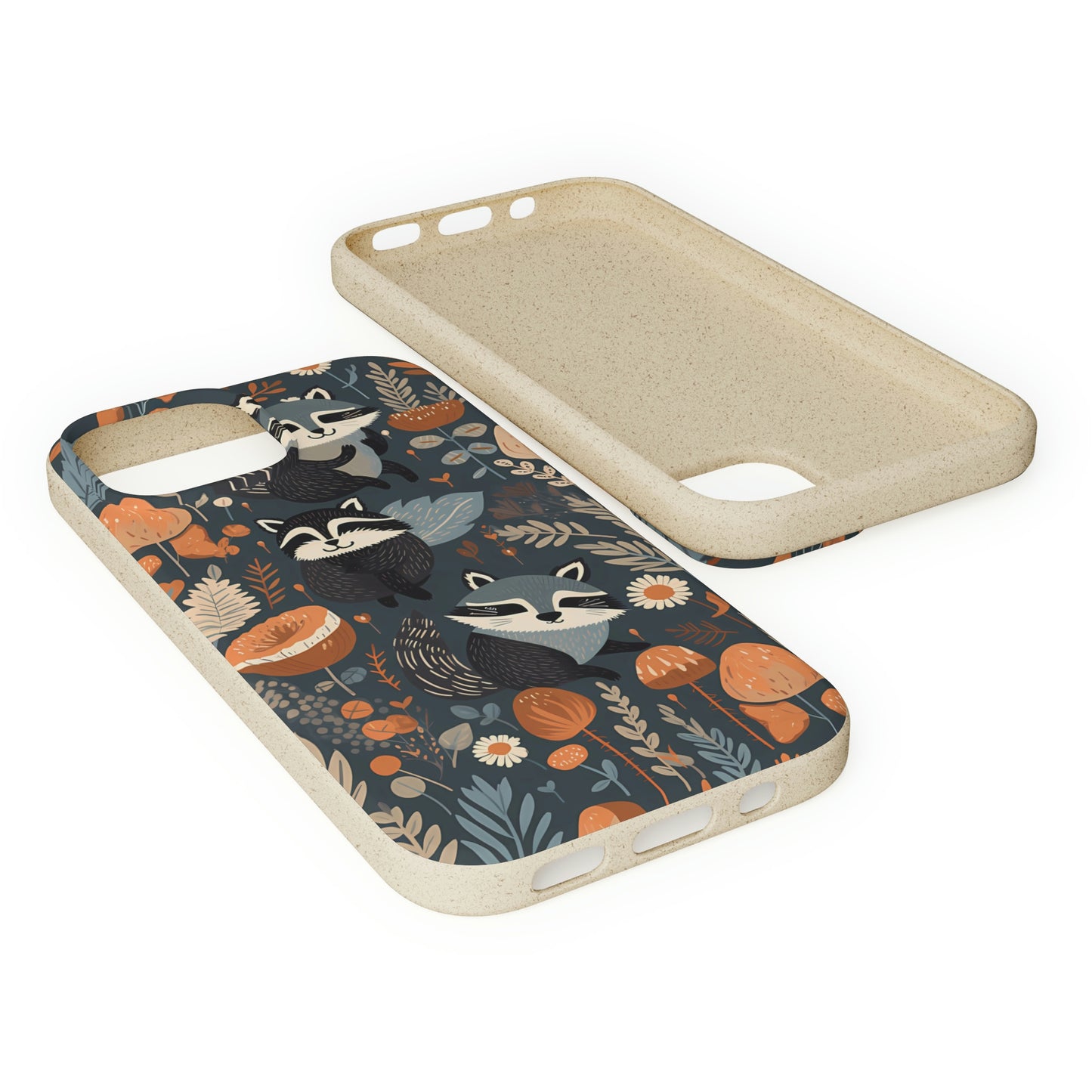 Raccoons and Plants | Biodegradable iPhone Case