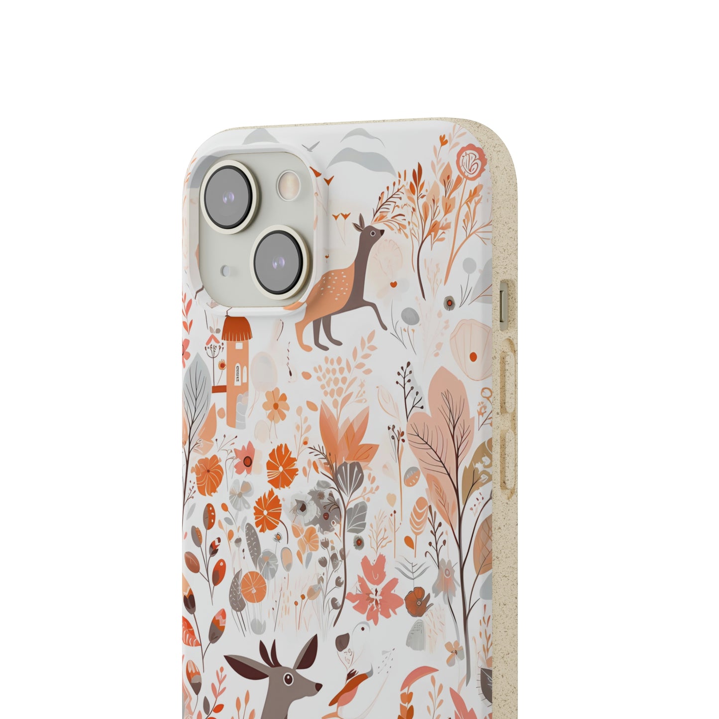 Cottagecore Field with Deer | Biodegradable iPhone Case