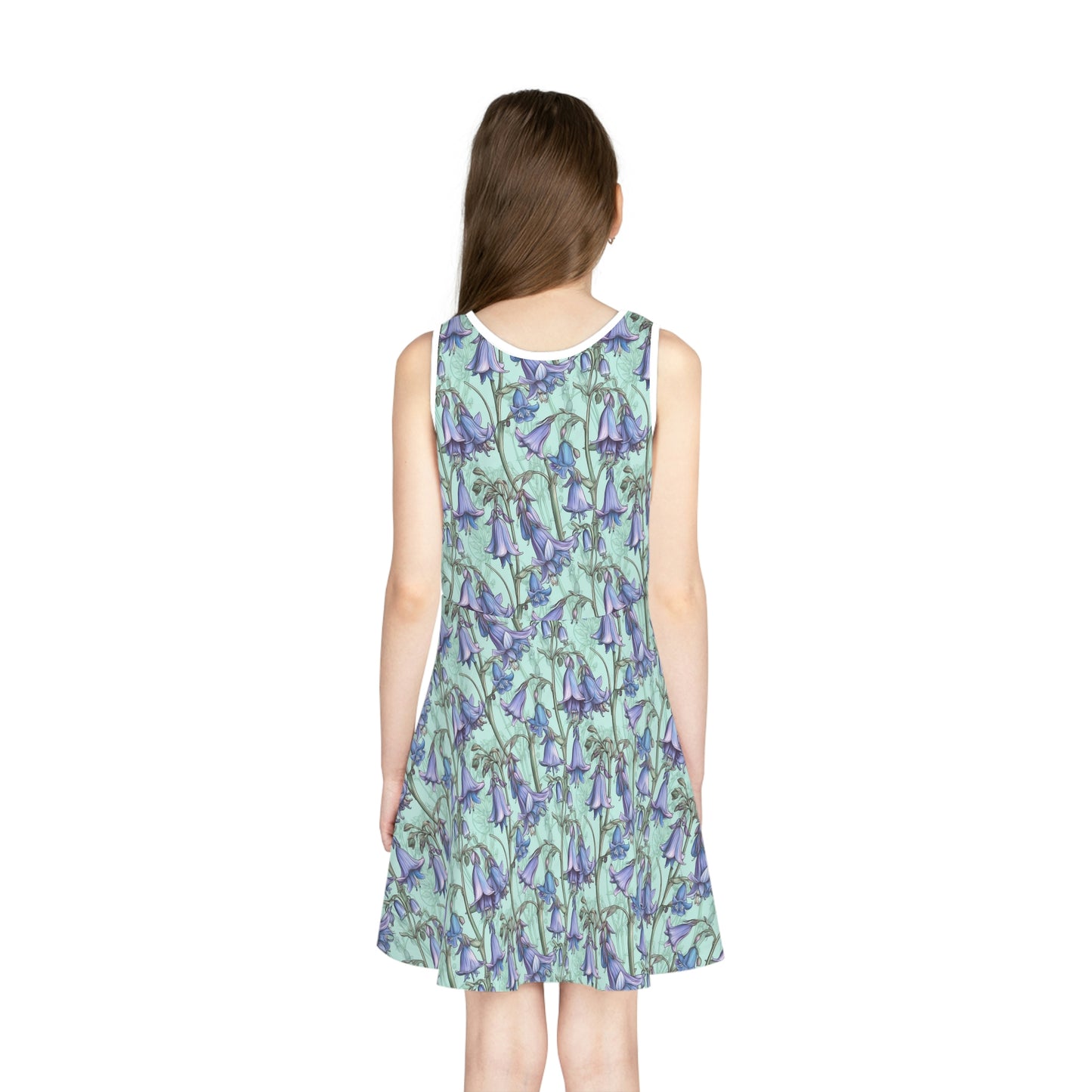 Cottagecore Bluebells | Girls' Sleeveless Sundress