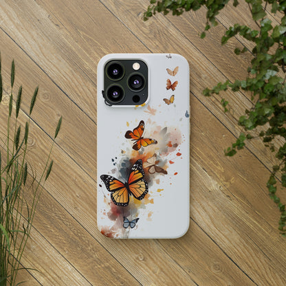 Colorful Butterflies | Biodegradable iPhone Case