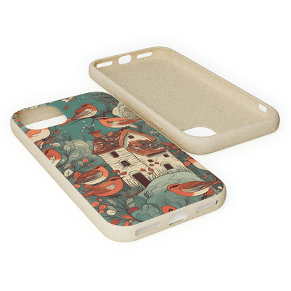 Cottagecore Red-Breasted Robins | Biodegradable iPhone Case