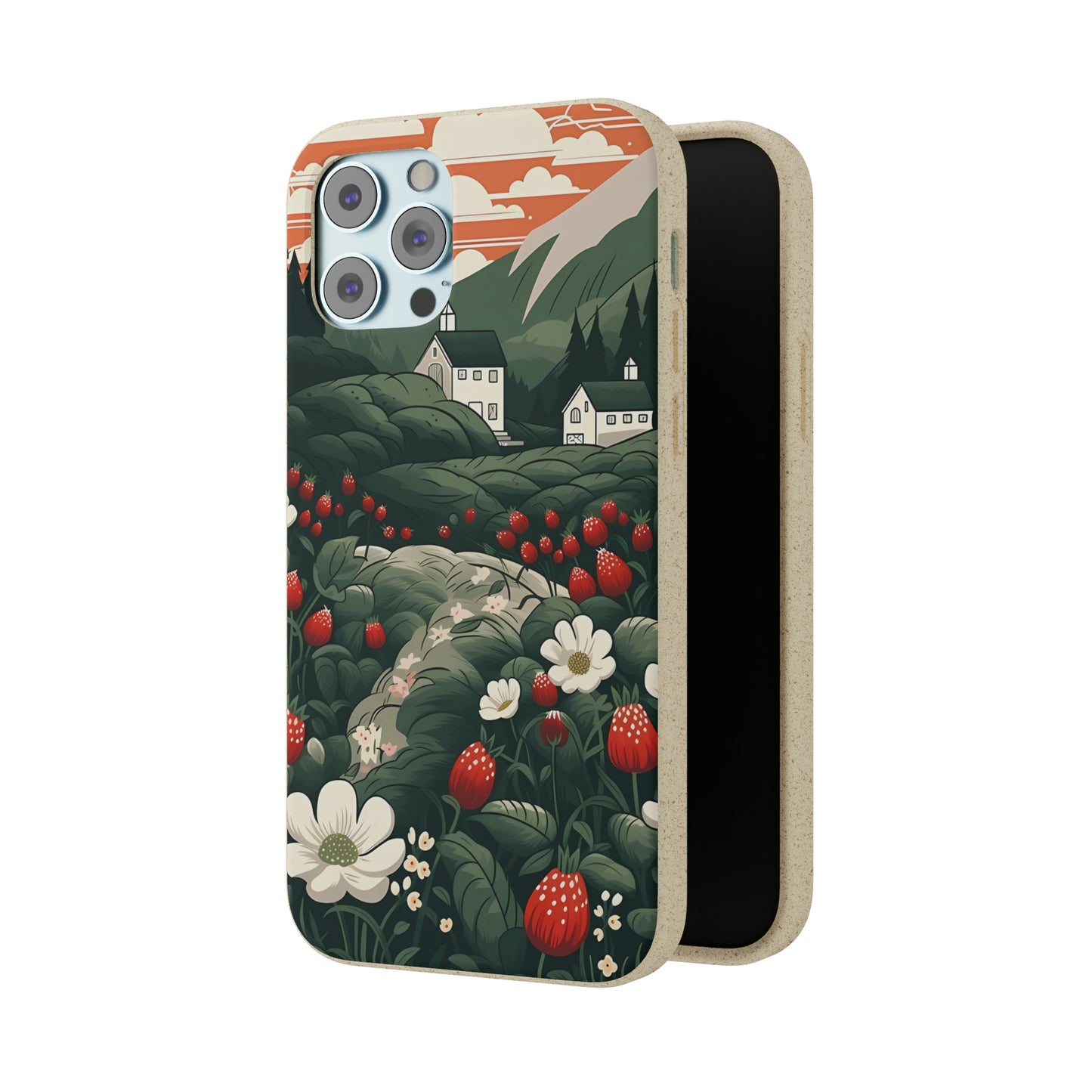 Strawberry Field | Biodegradable iPhone Case