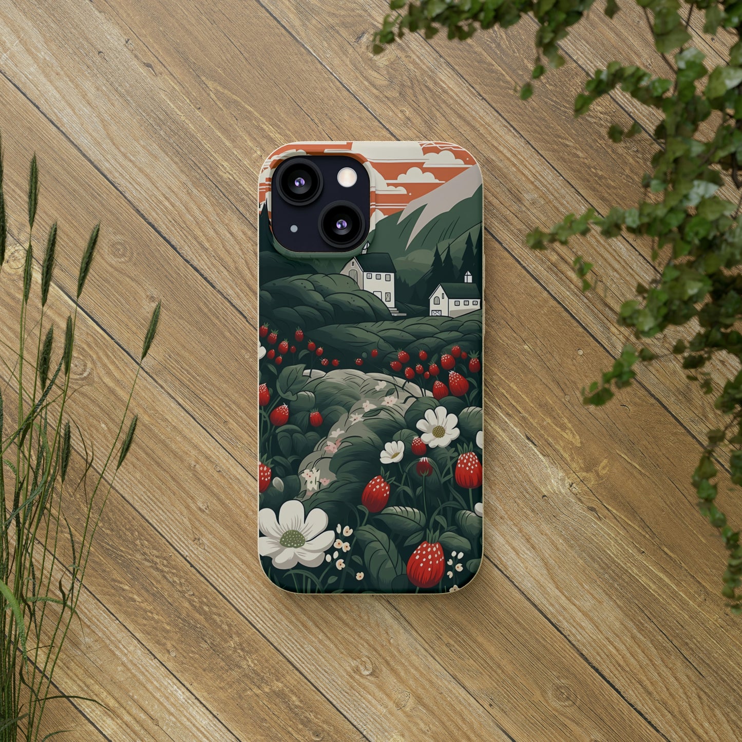 Strawberry Field | Biodegradable iPhone Case