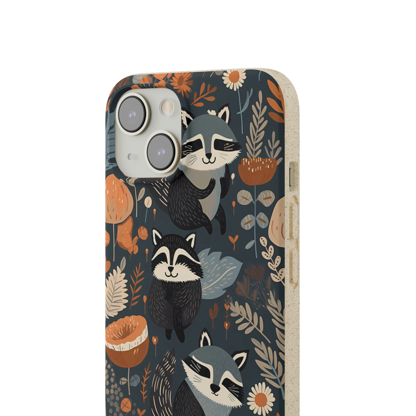 Raccoons and Plants | Biodegradable iPhone Case