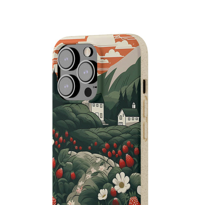 Strawberry Field | Biodegradable iPhone Case