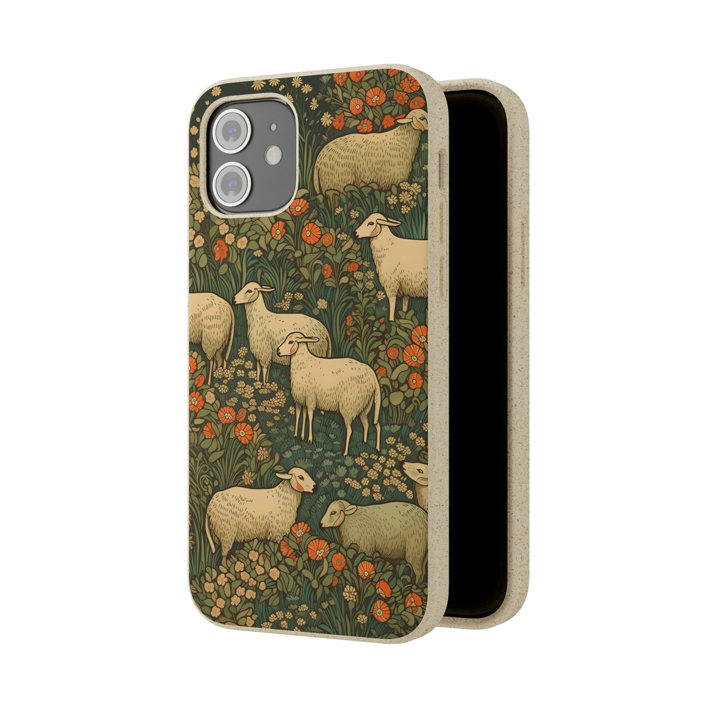 Cottagecore Sheep in a Meadow | Biodegradable iPhone Case