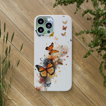 Colorful Butterflies | Biodegradable iPhone Case