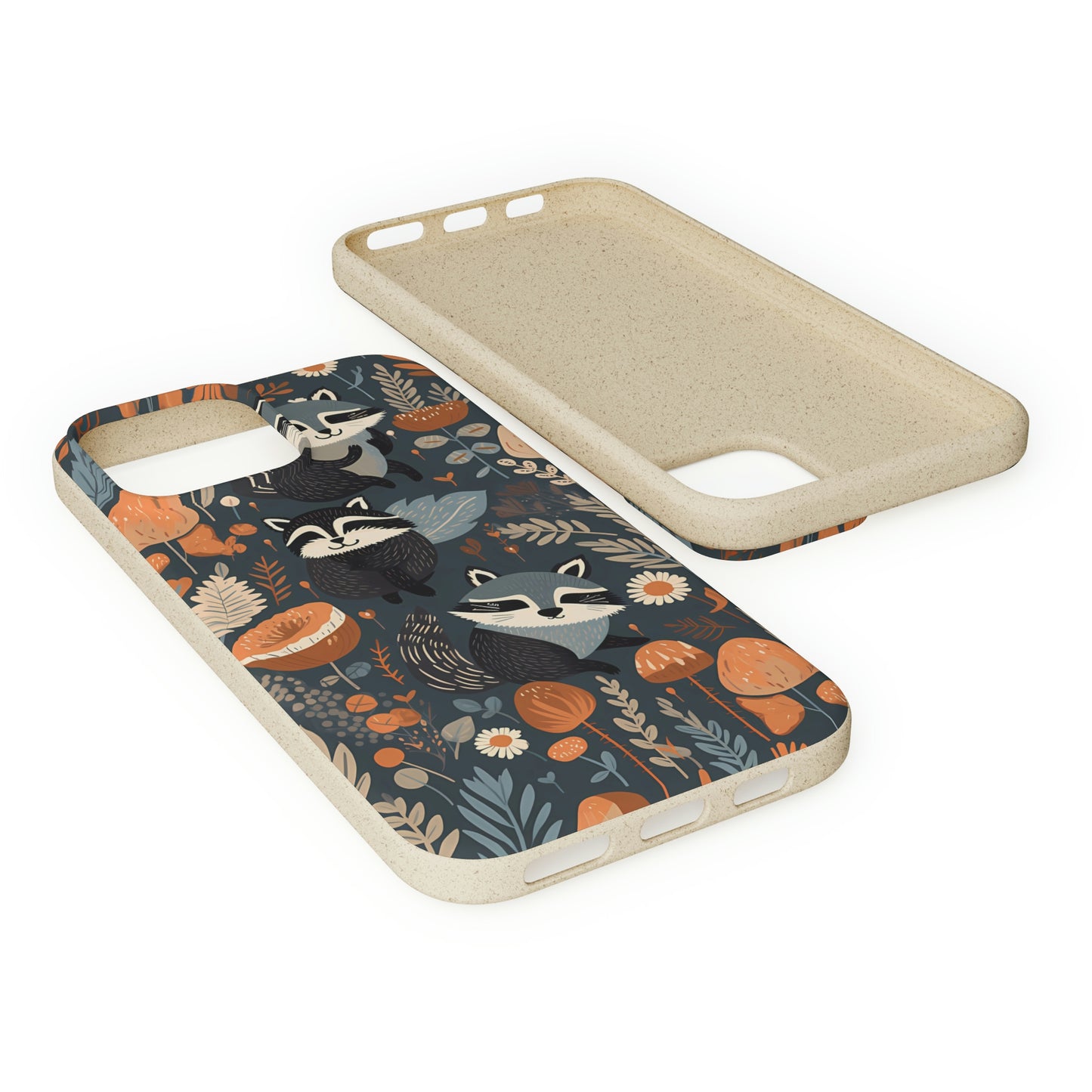 Raccoons and Plants | Biodegradable iPhone Case