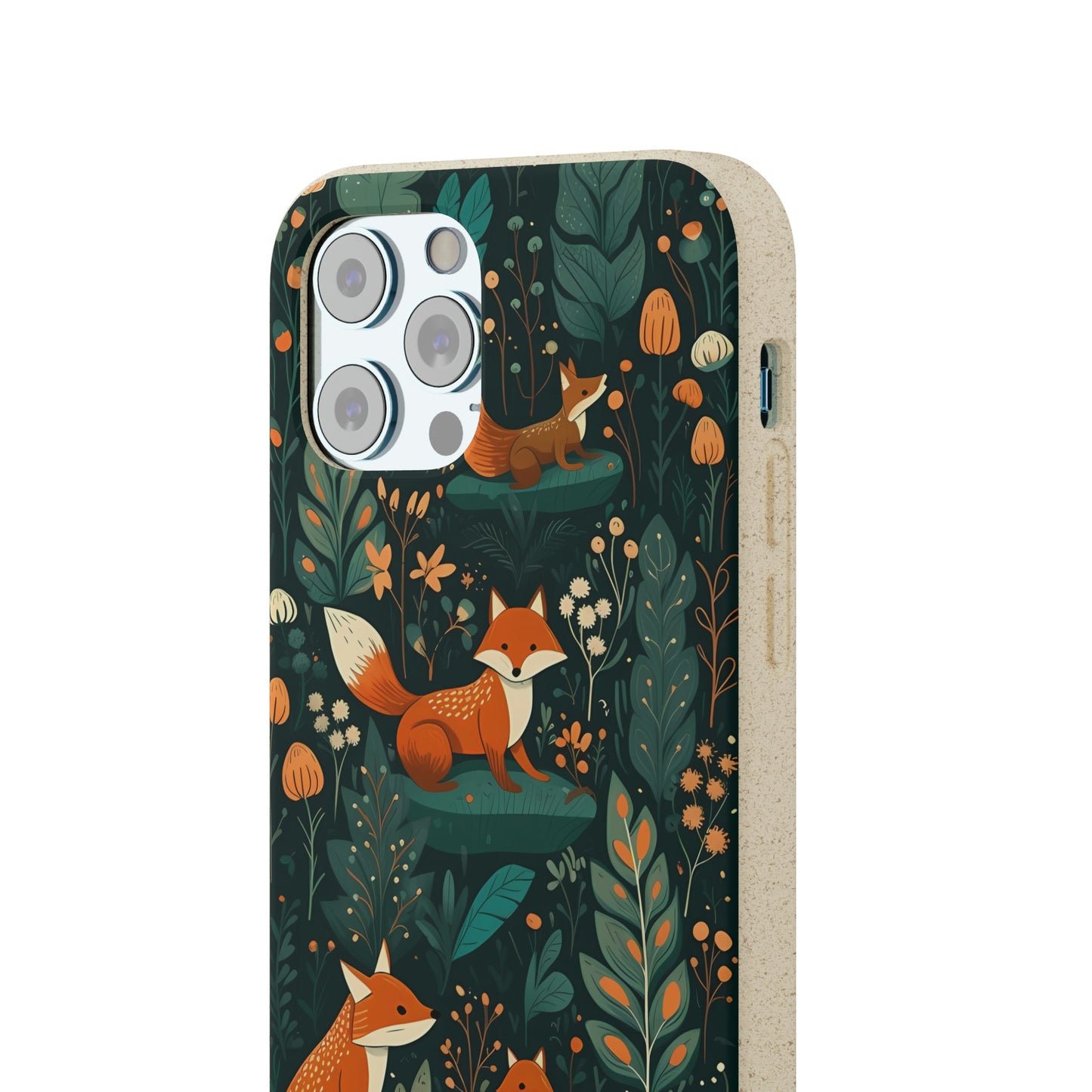 Cottagecore Foxes in a Forest | Biodegradable iPhone Case