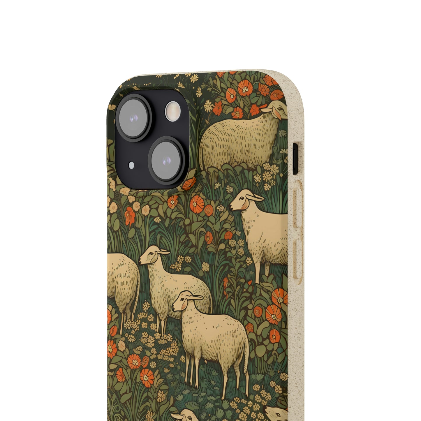 Cottagecore Sheep in a Meadow | Biodegradable iPhone Case