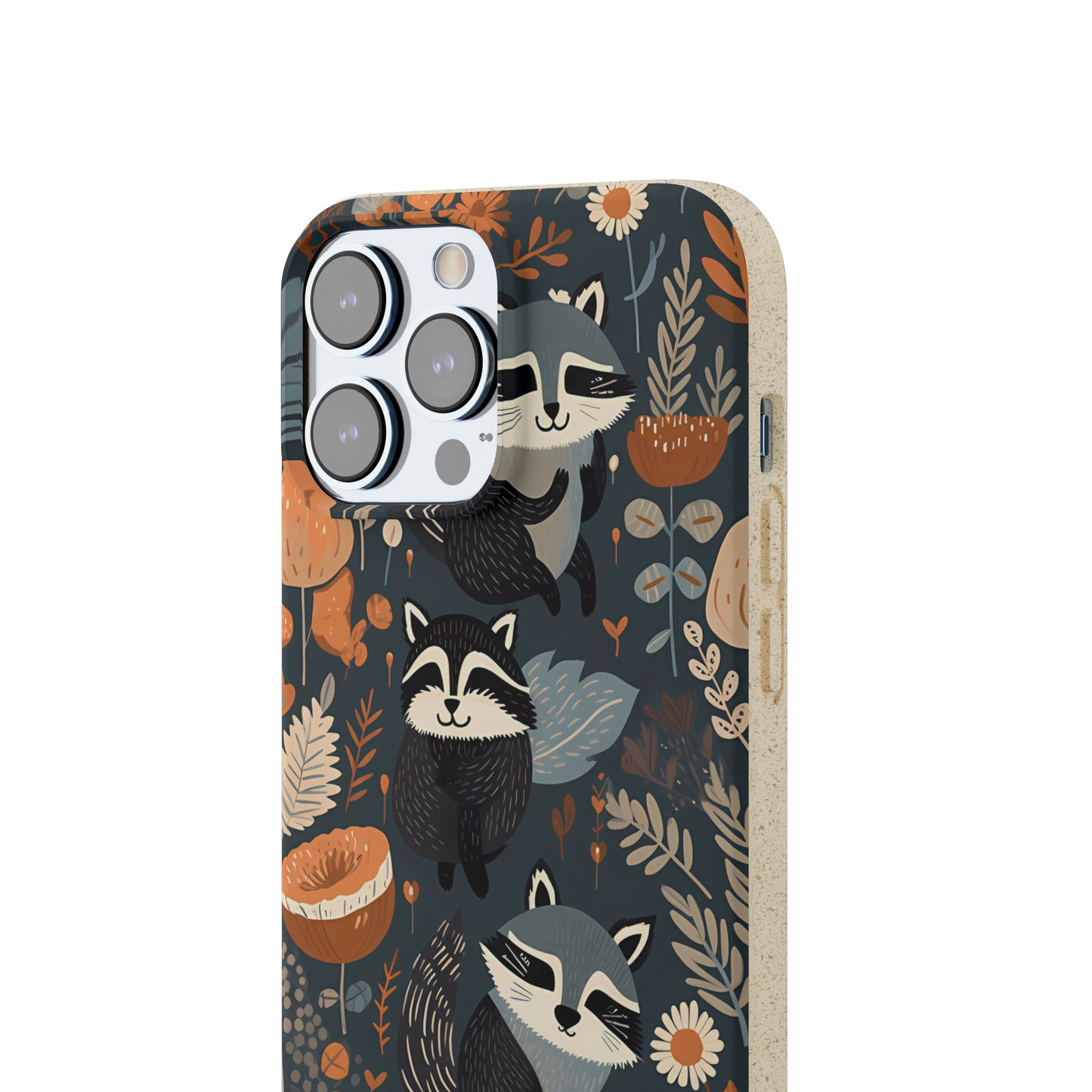 Raccoons and Plants | Biodegradable iPhone Case