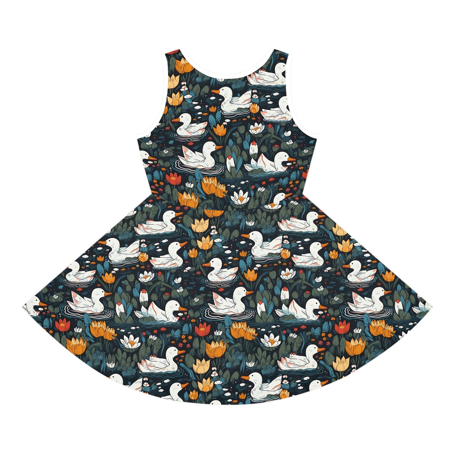 Ducks in a Pond | Girls' Sleeveless Sundress