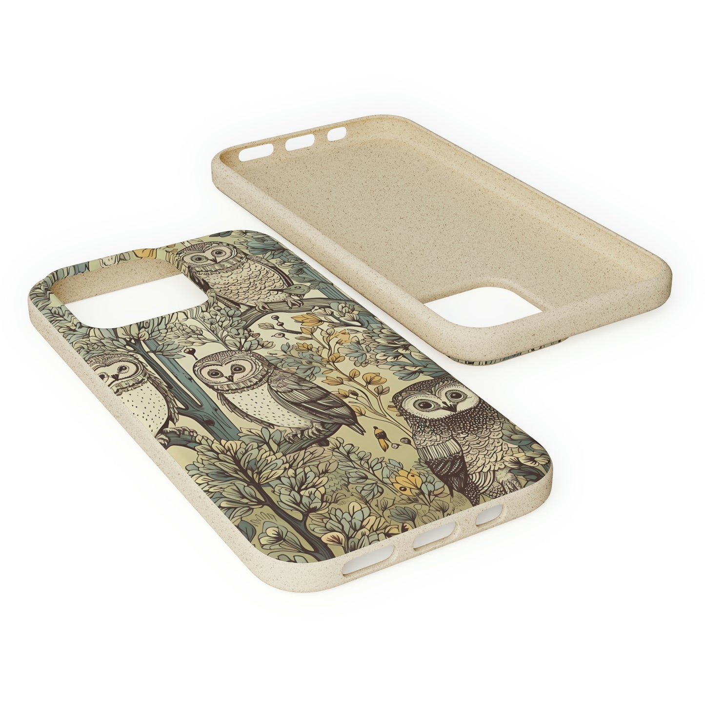 Cottagecore Owls in a Forest | Biodegradable iPhone Case