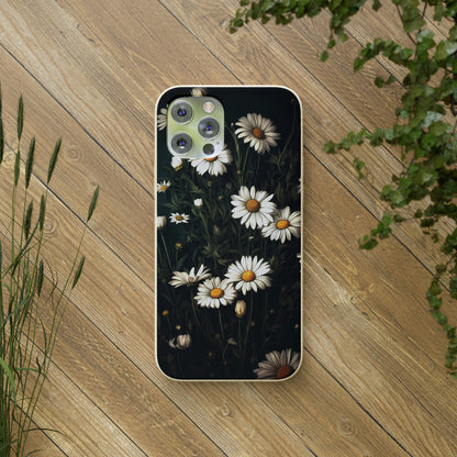 Dark Cottagecore Daisies | Biodegradable iPhone Case