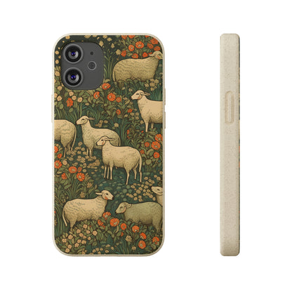 Cottagecore Sheep in a Meadow | Biodegradable iPhone Case