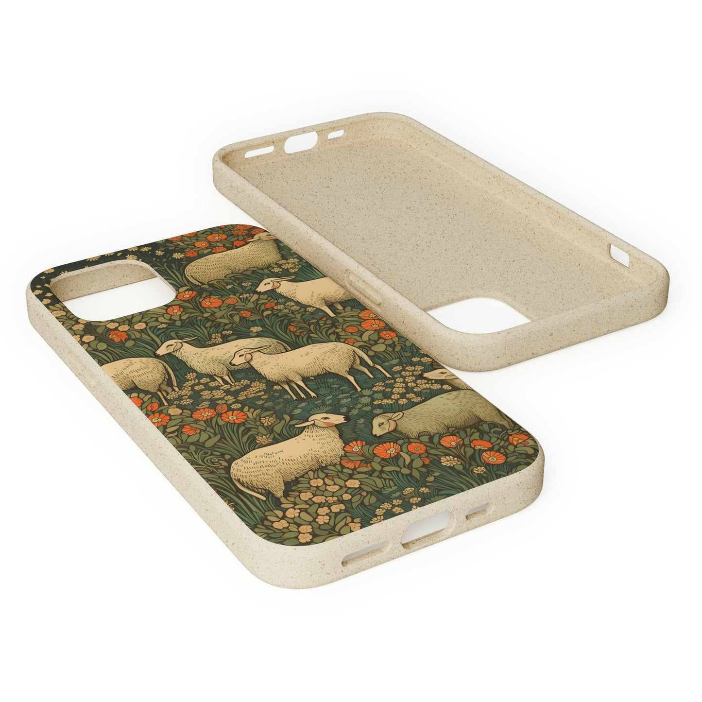 Cottagecore Sheep in a Meadow | Biodegradable iPhone Case