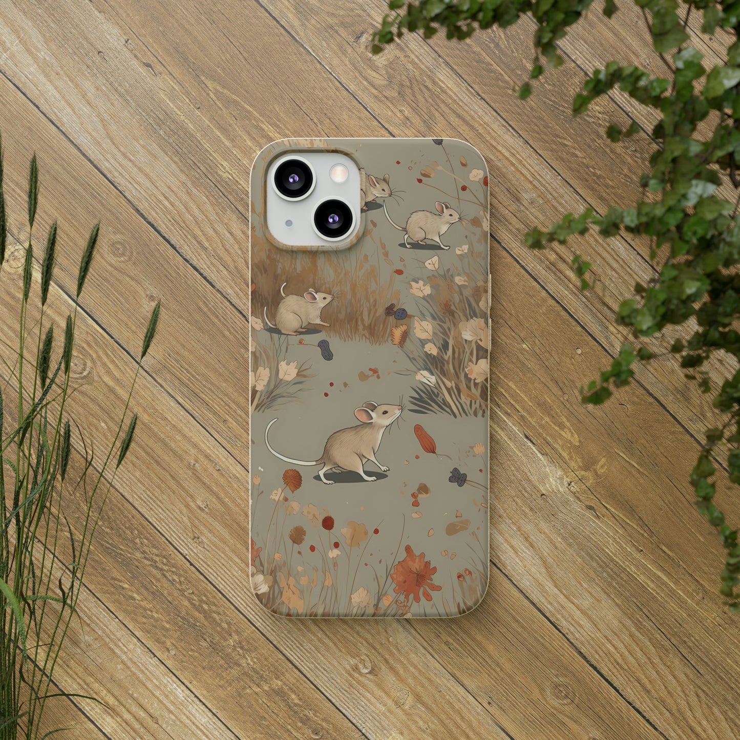 Charming Field Mice | Biodegradable iPhone Case