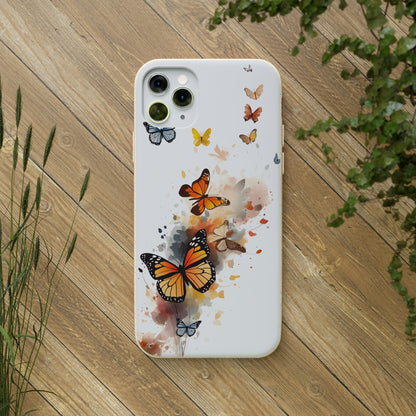 Colorful Butterflies | Biodegradable iPhone Case