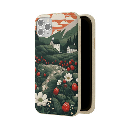 Strawberry Field | Biodegradable iPhone Case