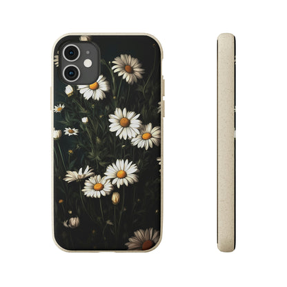 Dark Cottagecore Daisies | Biodegradable iPhone Case