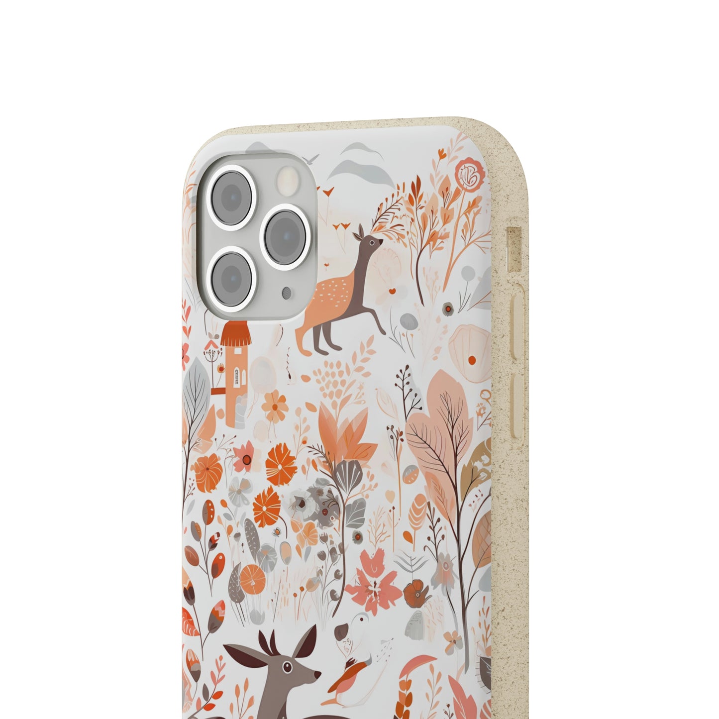 Cottagecore Field with Deer | Biodegradable iPhone Case