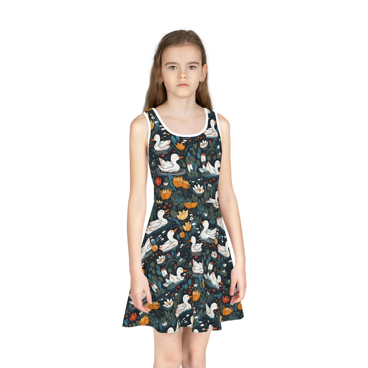 Ducks in a Pond | Girls' Sleeveless Sundress