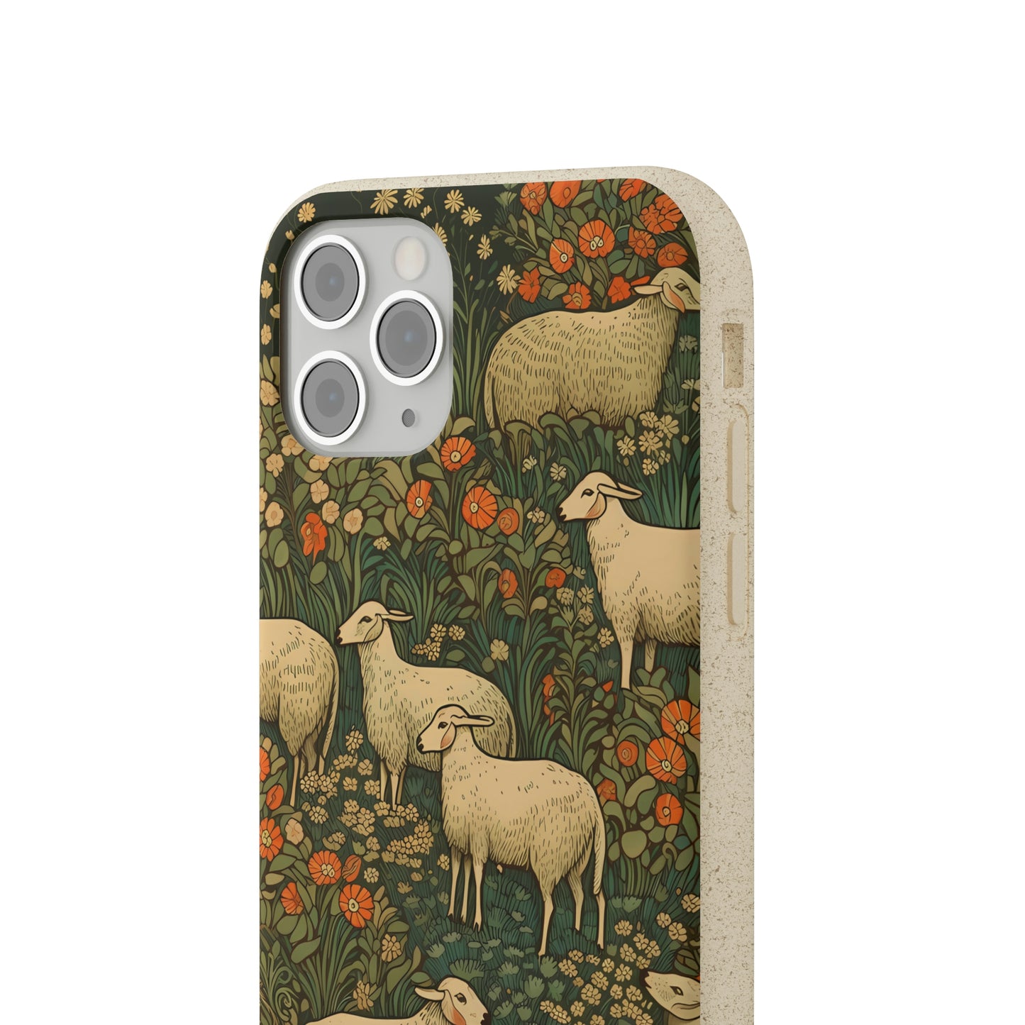 Cottagecore Sheep in a Meadow | Biodegradable iPhone Case