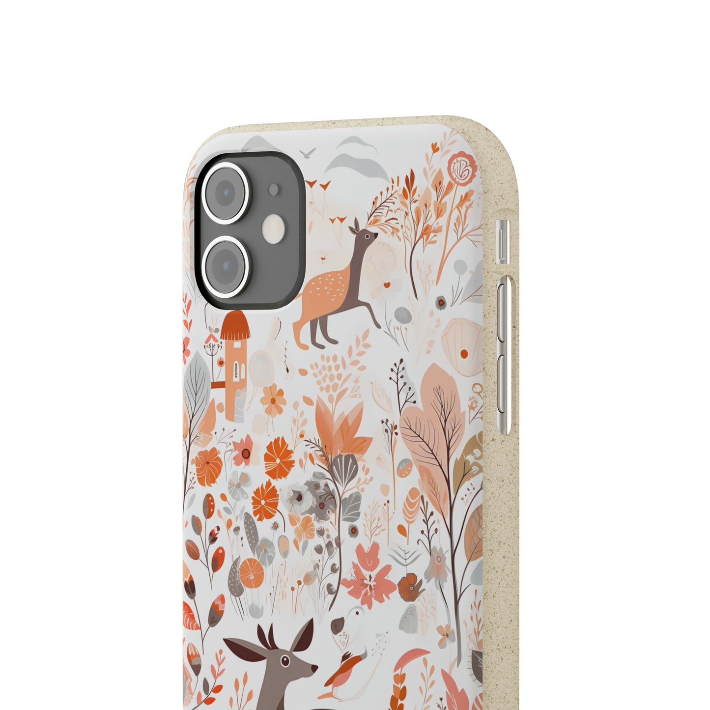 Cottagecore Field with Deer | Biodegradable iPhone Case