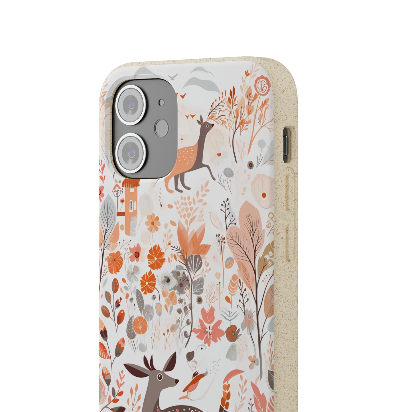 Cottagecore Field with Deer | Biodegradable iPhone Case