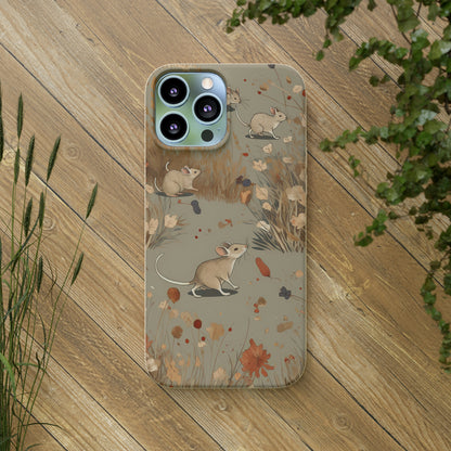 Charming Field Mice | Biodegradable iPhone Case