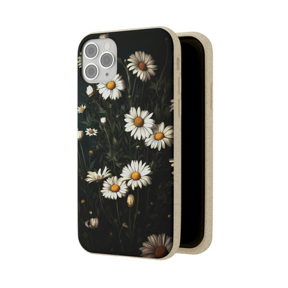 Dark Cottagecore Daisies | Biodegradable iPhone Case
