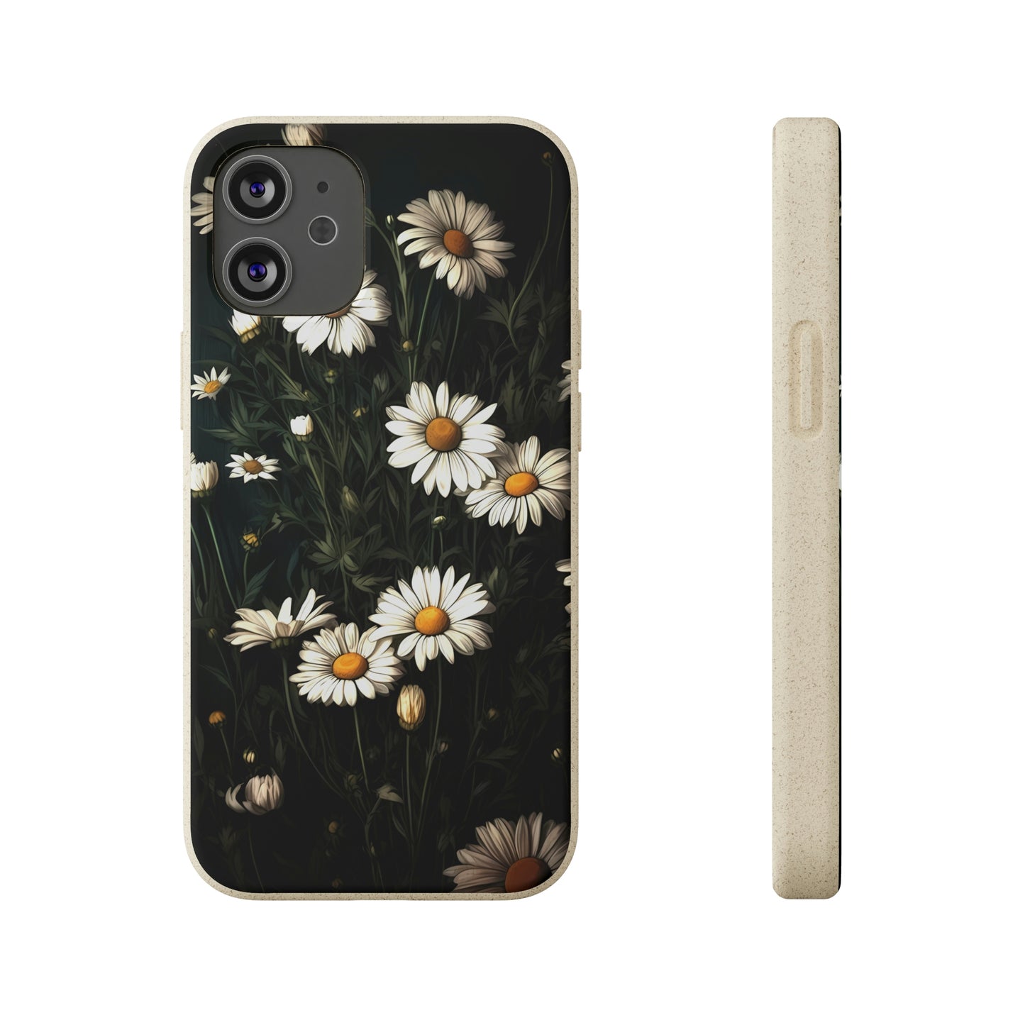 Dark Cottagecore Daisies | Biodegradable iPhone Case