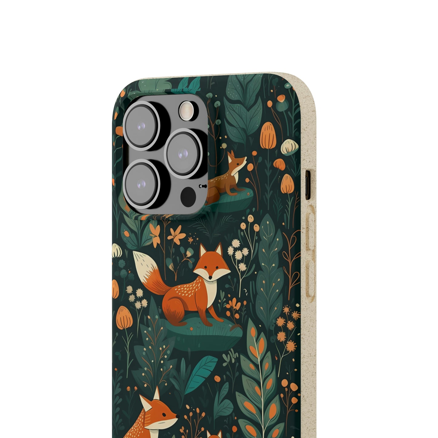 Cottagecore Foxes in a Forest | Biodegradable iPhone Case