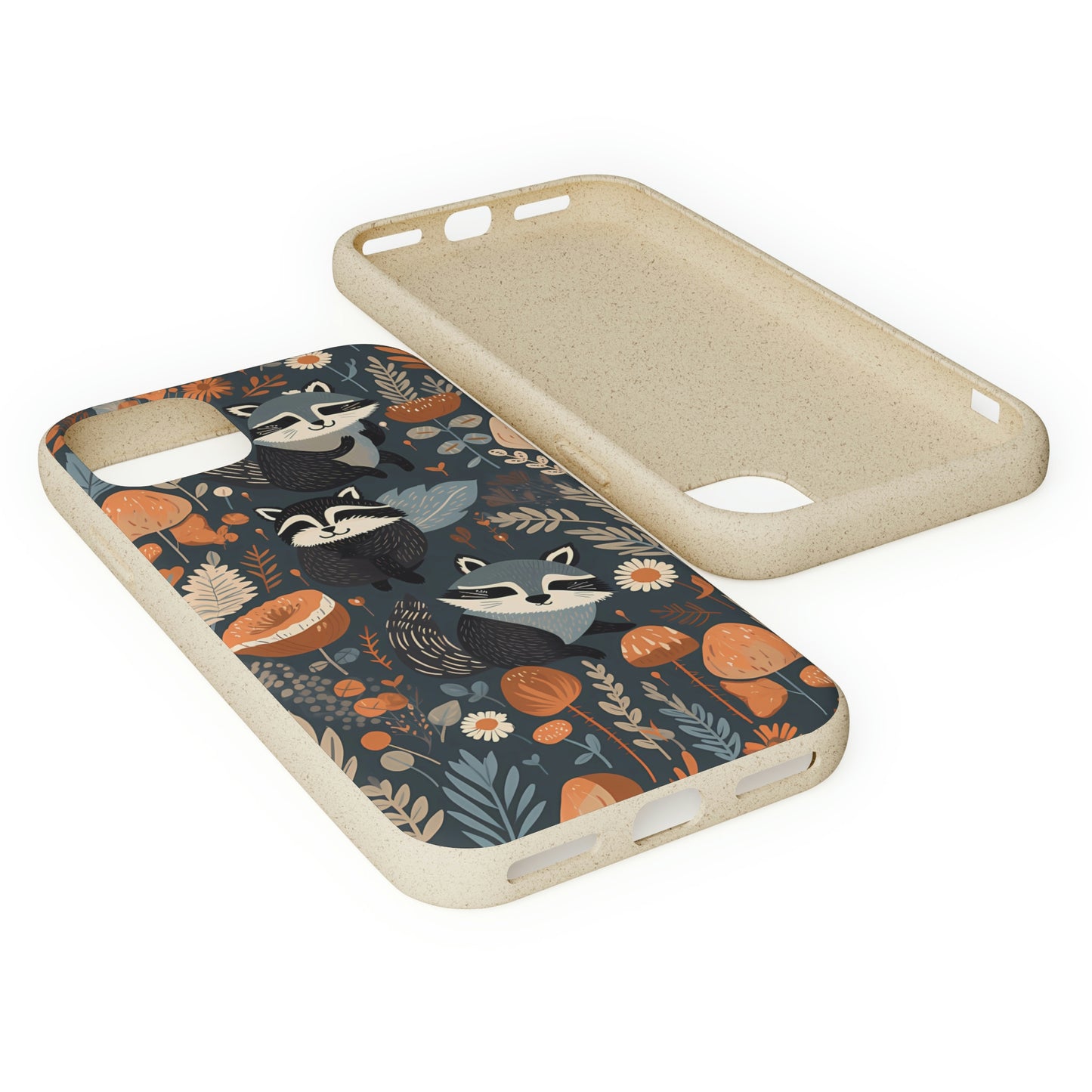 Raccoons and Plants | Biodegradable iPhone Case