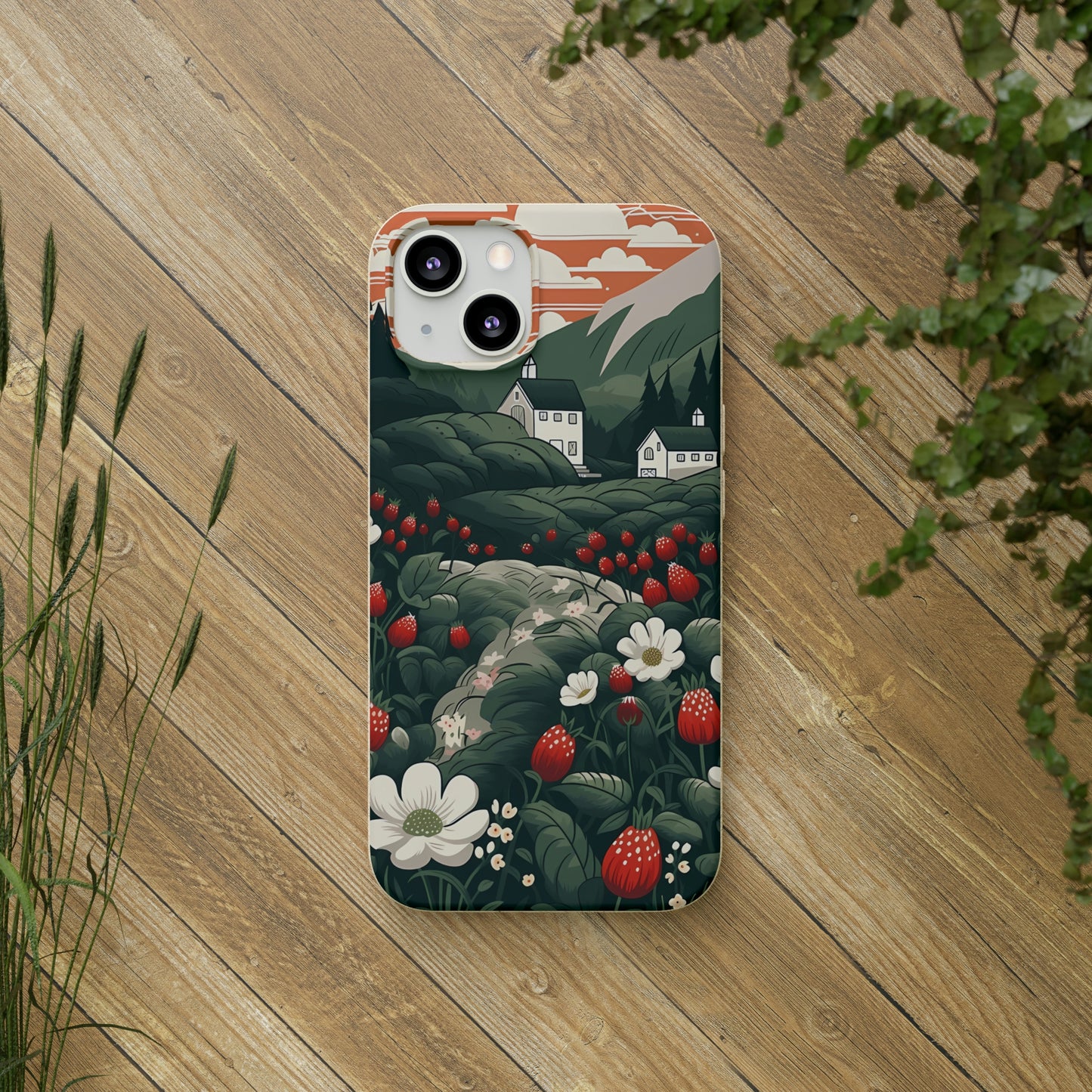 Strawberry Field | Biodegradable iPhone Case