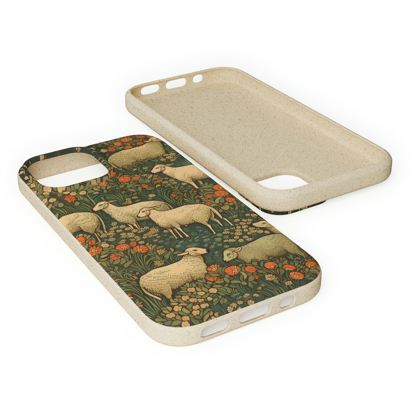 Cottagecore Sheep in a Meadow | Biodegradable iPhone Case