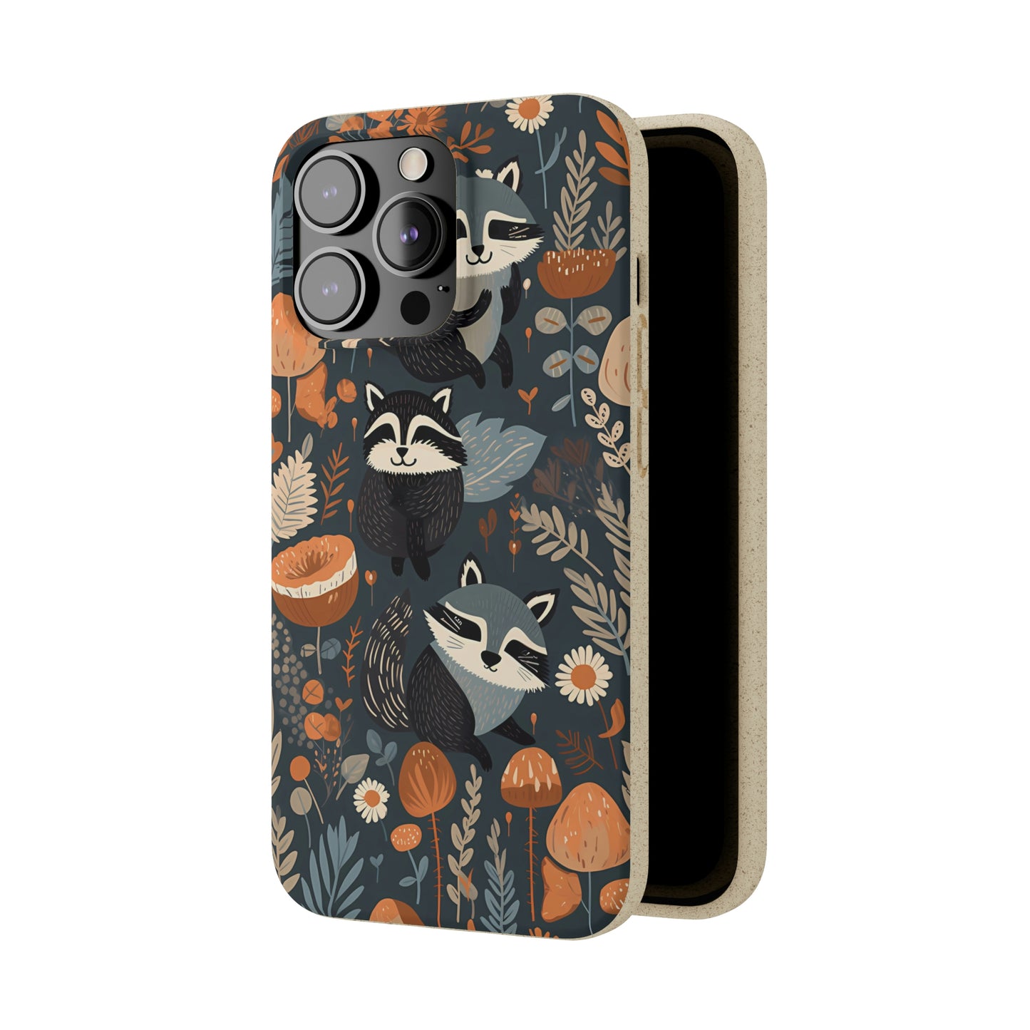 Raccoons and Plants | Biodegradable iPhone Case