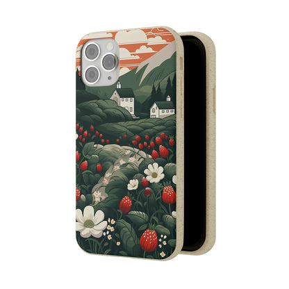 Strawberry Field | Biodegradable iPhone Case