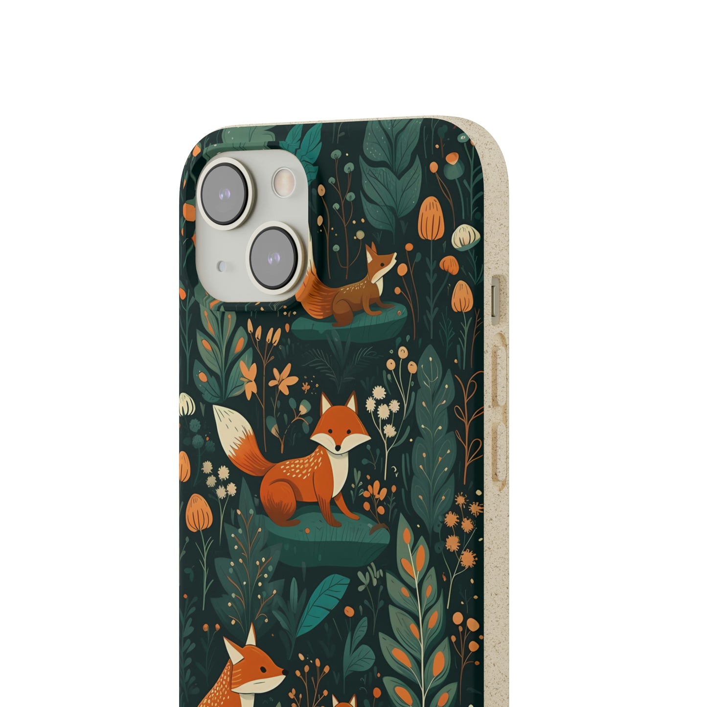 Cottagecore Foxes in a Forest | Biodegradable iPhone Case