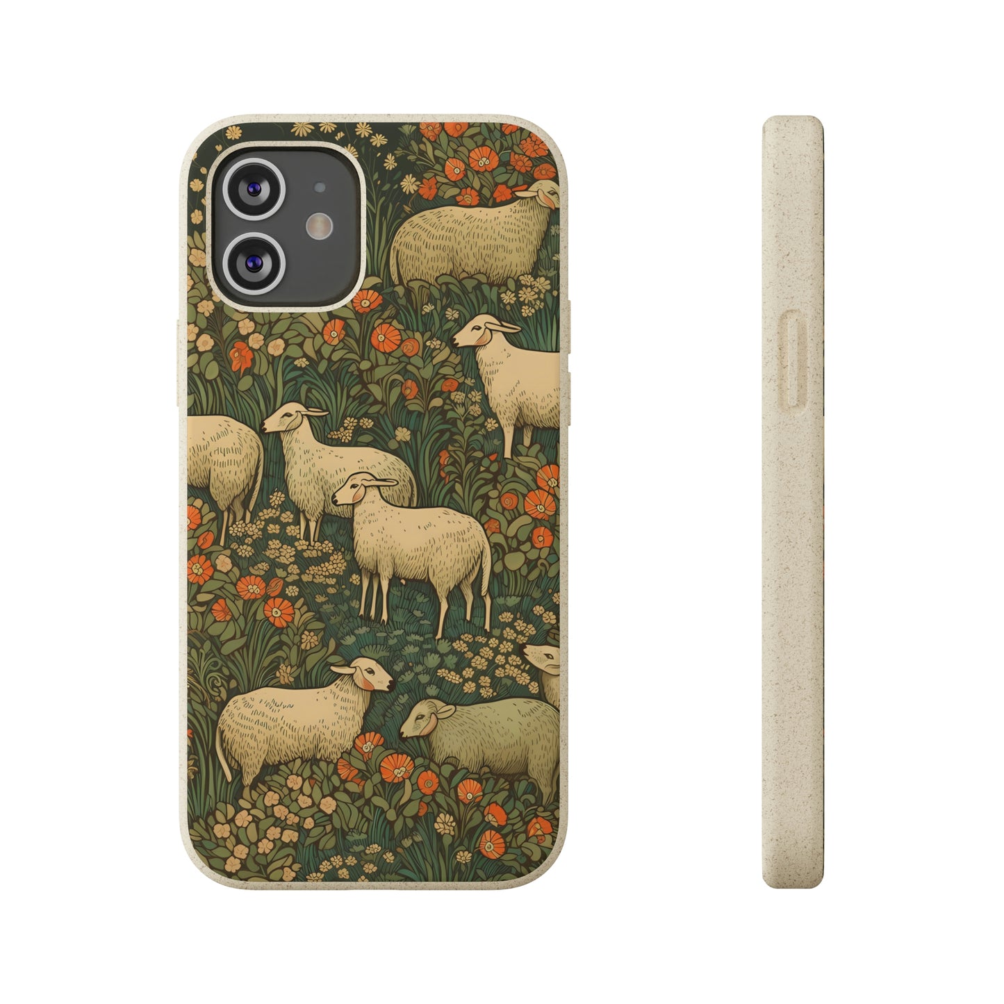 Cottagecore Sheep in a Meadow | Biodegradable iPhone Case