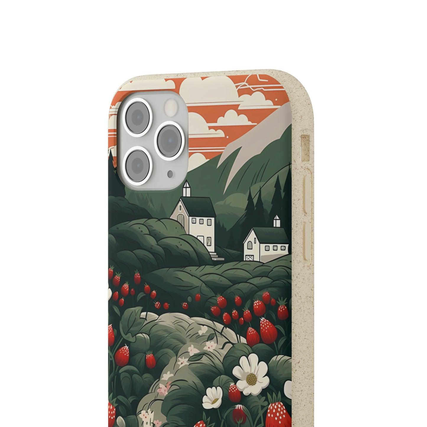 Strawberry Field | Biodegradable iPhone Case