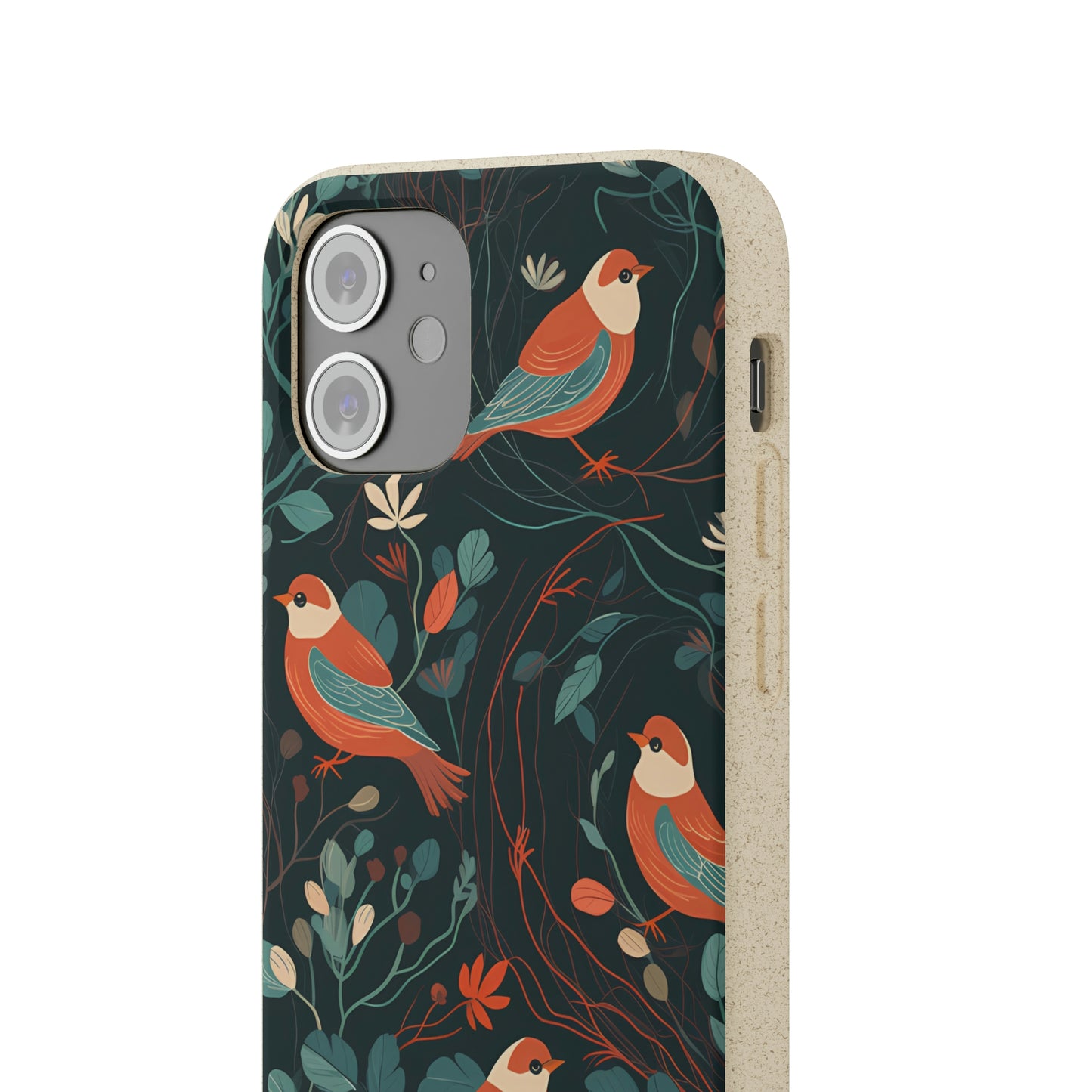 Whimsical Red-Breasted Robins | Biodegradable iPhone Case