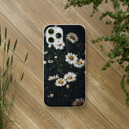 Dark Cottagecore Daisies | Biodegradable iPhone Case