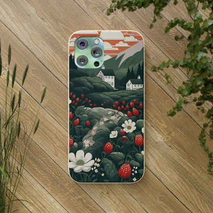 Strawberry Field | Biodegradable iPhone Case