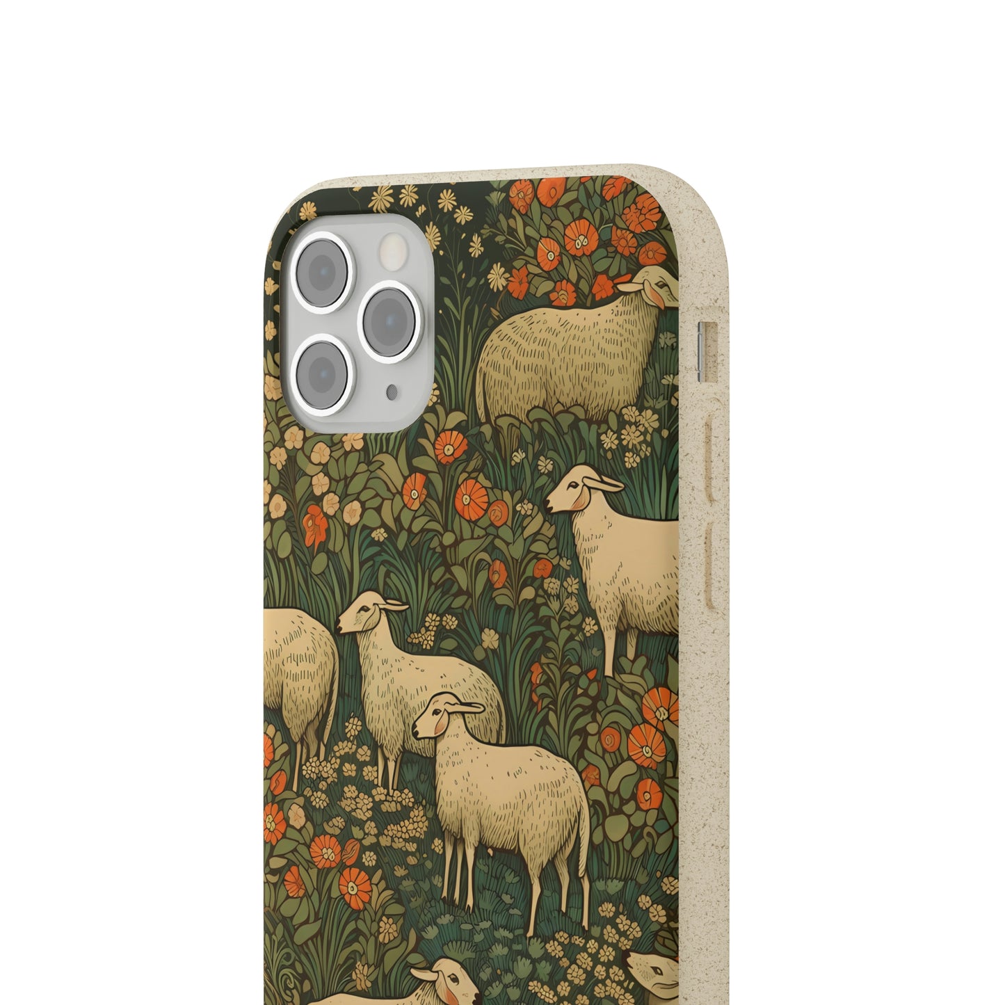 Cottagecore Sheep in a Meadow | Biodegradable iPhone Case