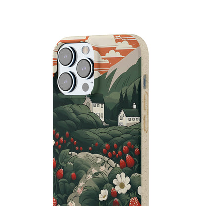 Strawberry Field | Biodegradable iPhone Case